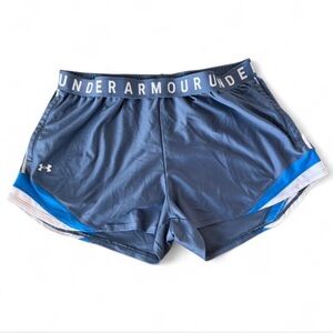 Under Armour Women’s Play Up 3.0 Athletic Shorts Blue Loose Fit Performance